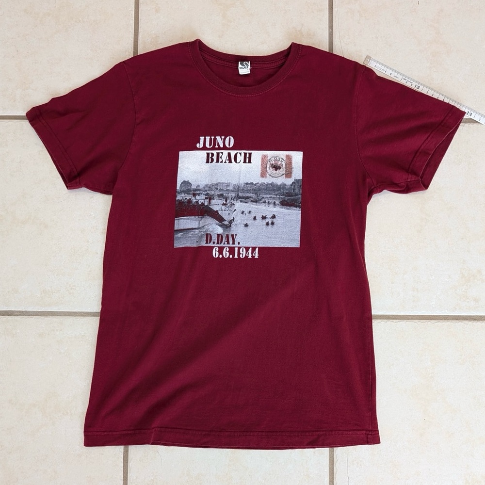 100% Cotton Size L Juno Beach D-Day WW2 Men’s T-Shirt - Picture 9 of 12